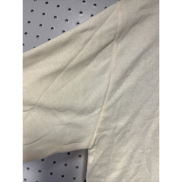 NOS Rare VIVALDI Vintage Made Italy 100% Cotton Ivory Shirt XL - Picture 2 of 8